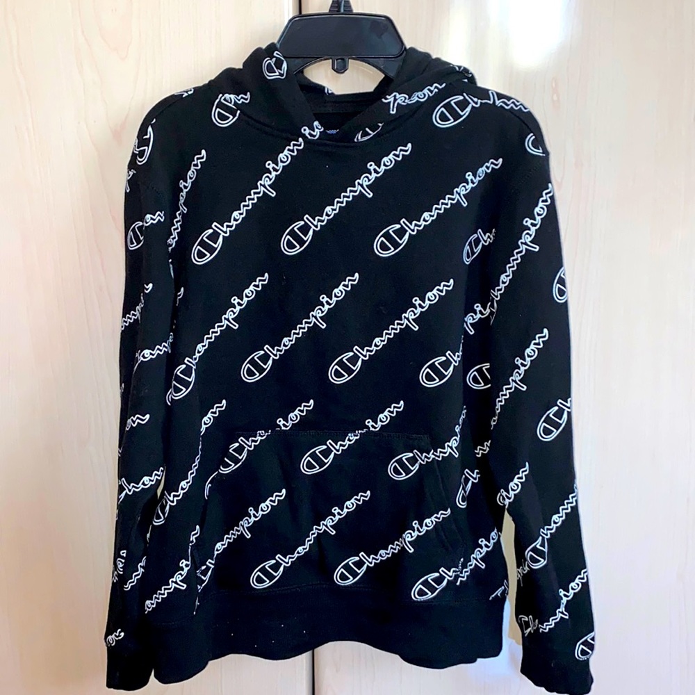 Girls Champion script logo  hoodie